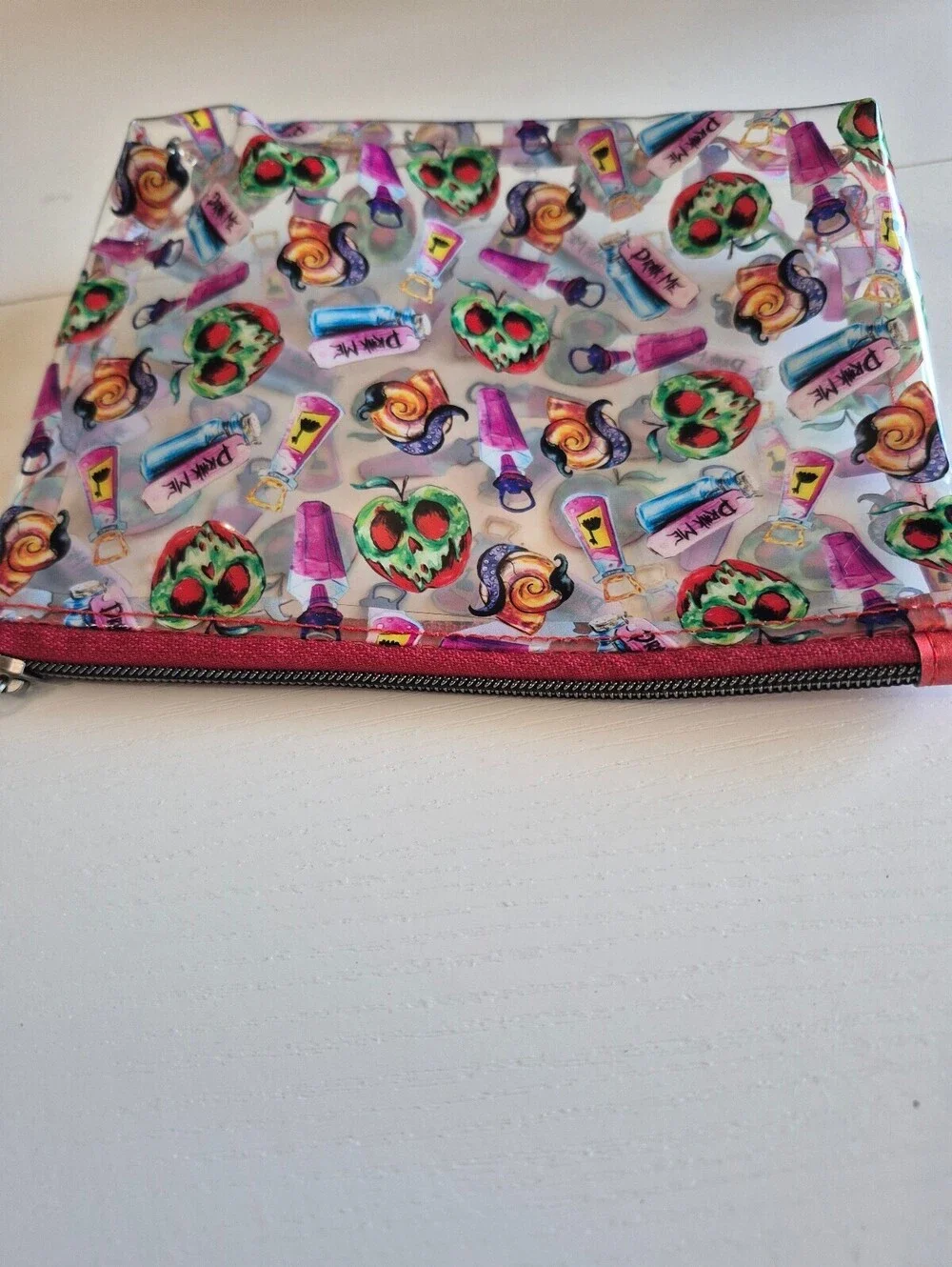 Poison apple clear vinyl Versatile Cosmetic Pouch